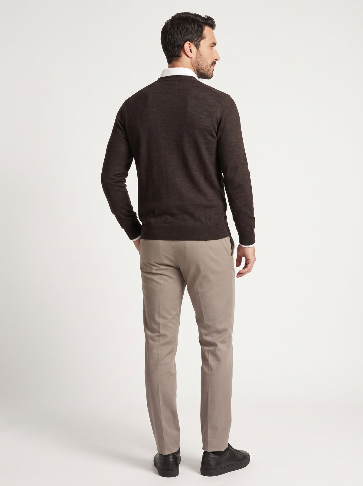 Filippo De Laurentiis Cardigan Royal Uomo Marrone Scuro