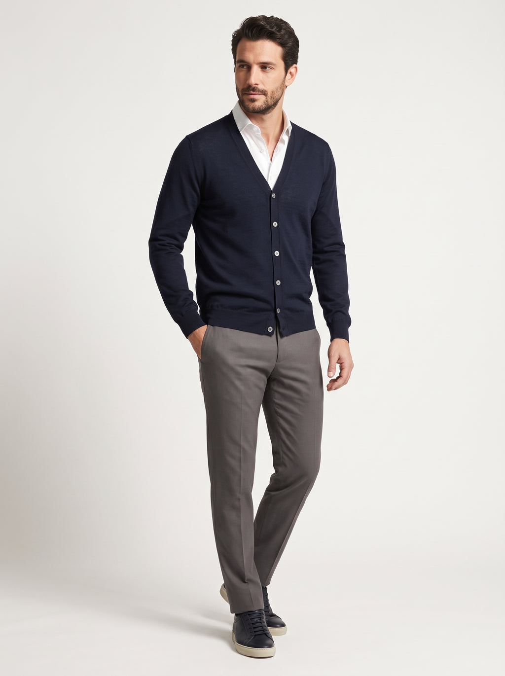Filippo De Laurentiis Cardigan Royal Uomo Blu Scuro