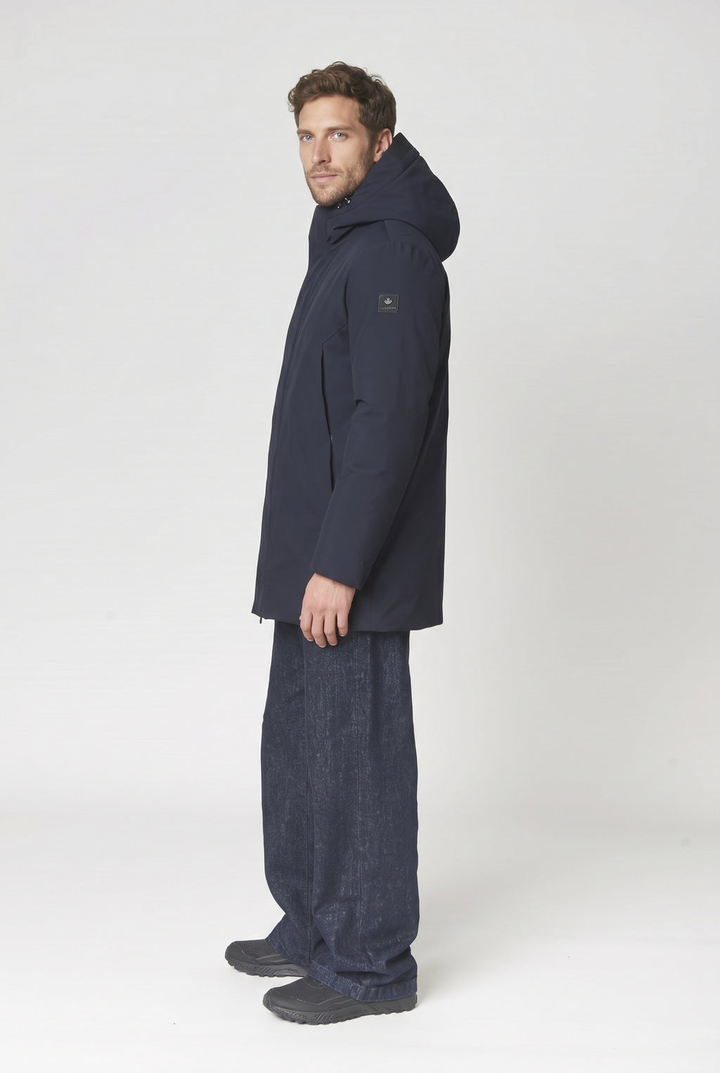 Canadian Giubbino Lungo Nelson Nylon Blu Scuro