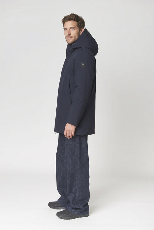 Canadian Giubbino Lungo Nelson Nylon Blu Scuro