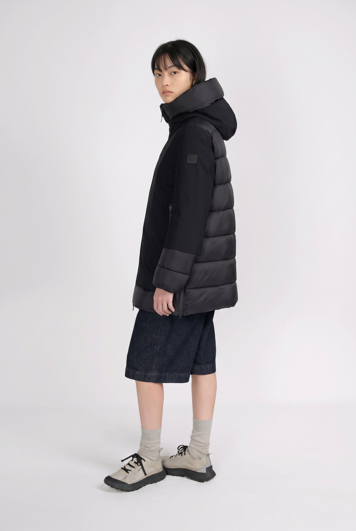 Canadian Piumino Donna Becancour Nylon Nero
