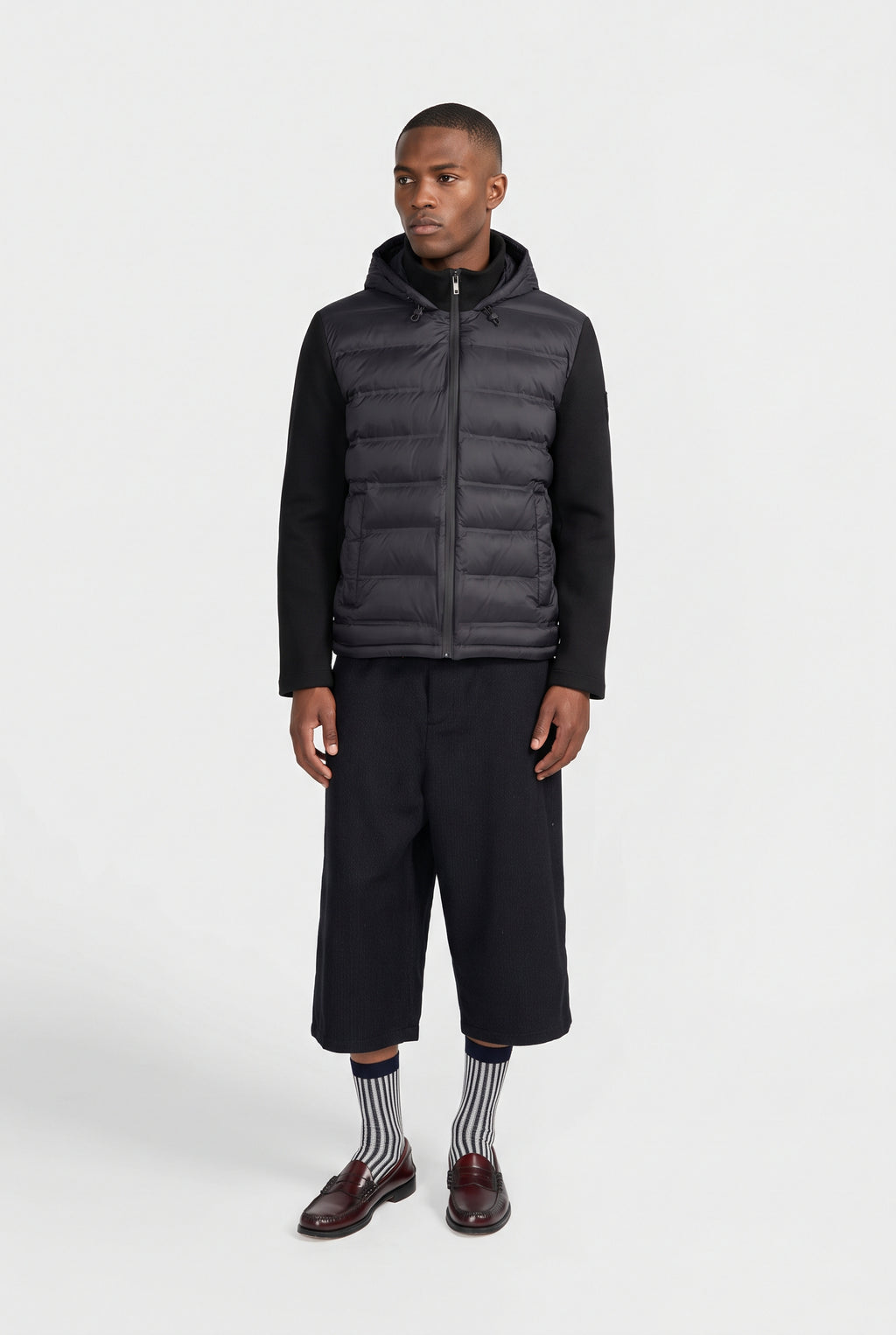 Canadian Giubbino Uomo Nylon E Scuba Nero