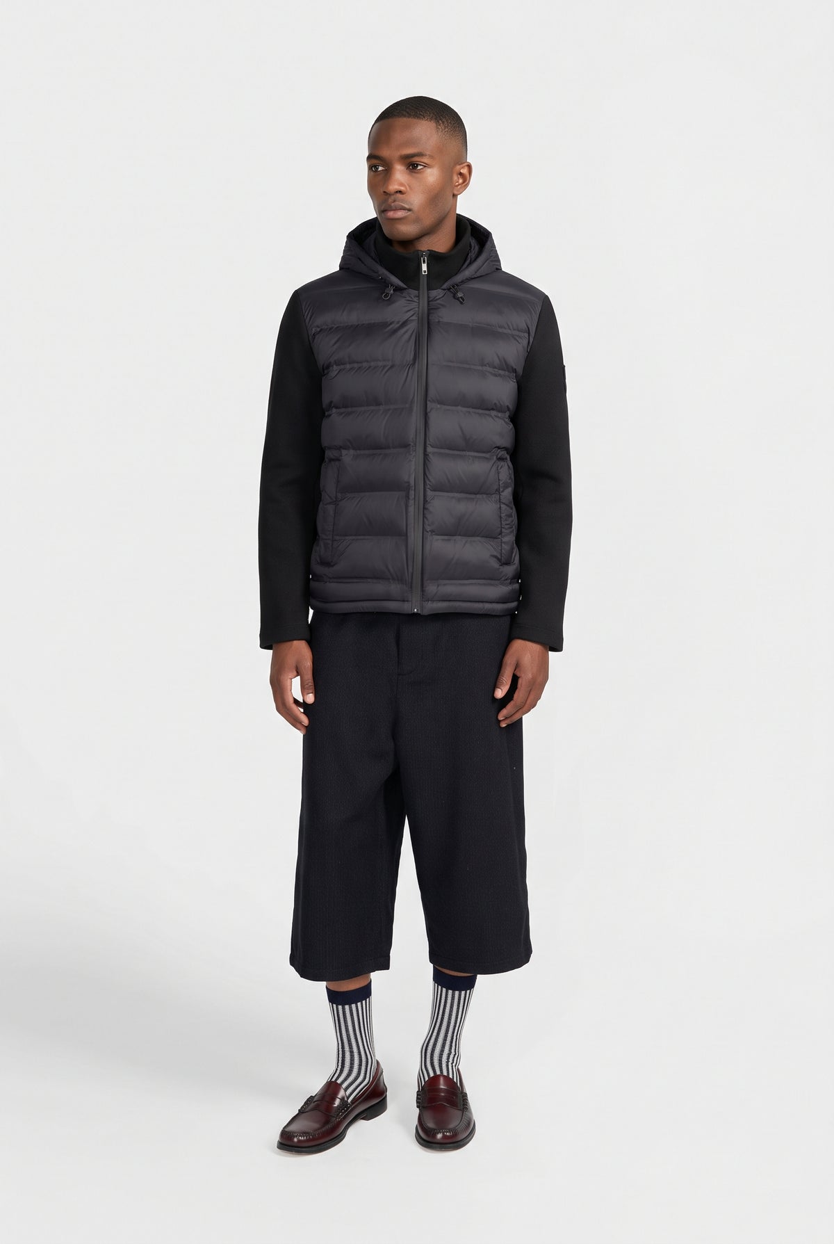 Canadian Giubbino Uomo Nylon E Scuba Nero