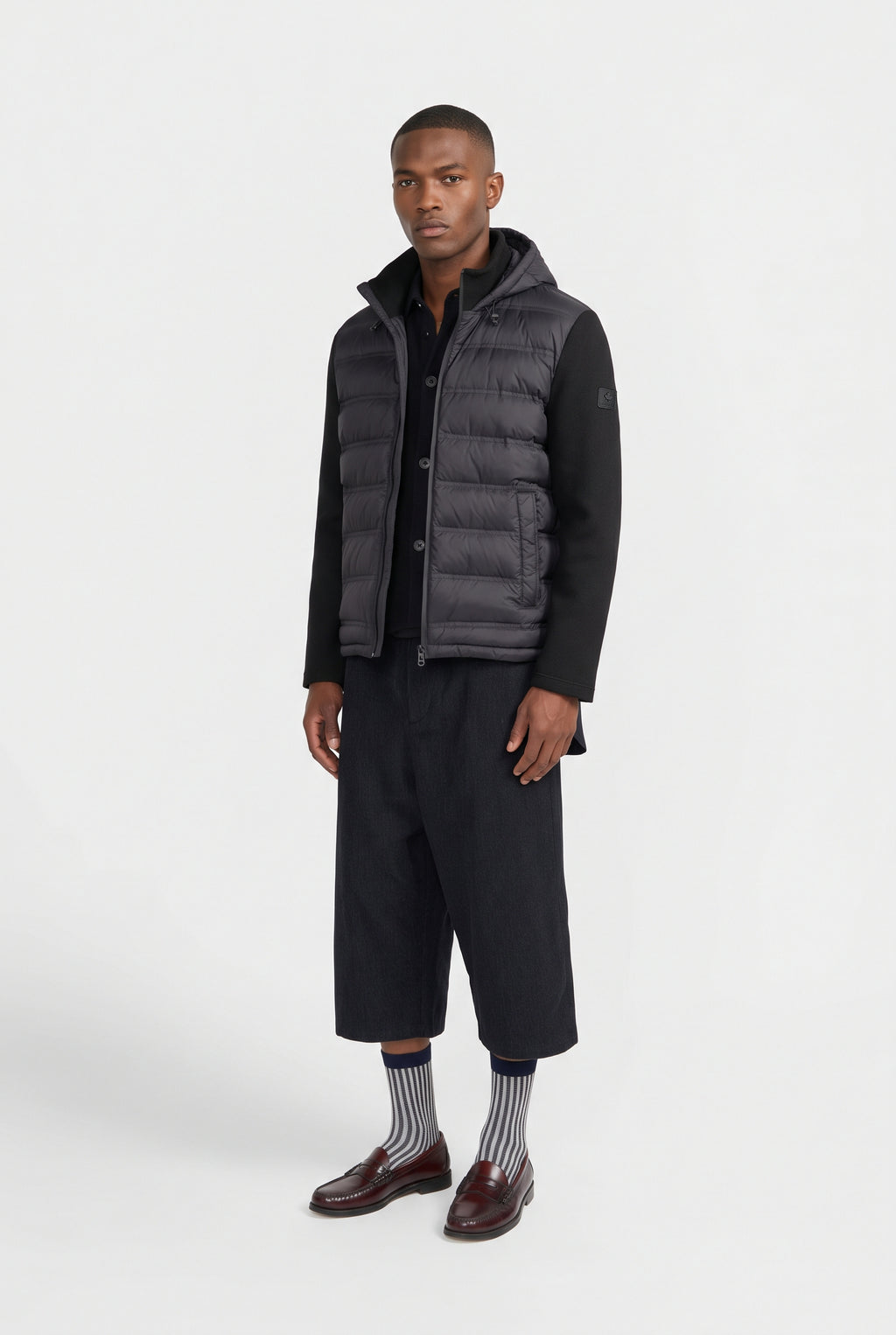 Canadian Giubbino Uomo Nylon E Scuba Nero