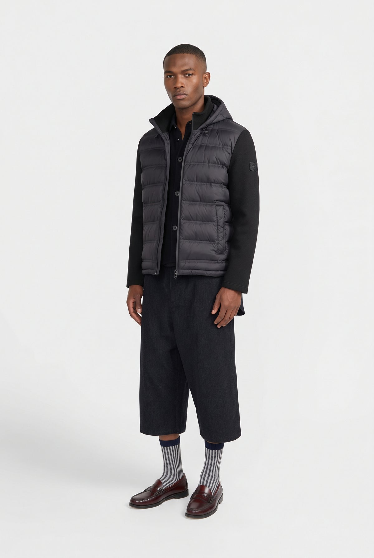 Canadian Giubbino Uomo Nylon E Scuba Nero
