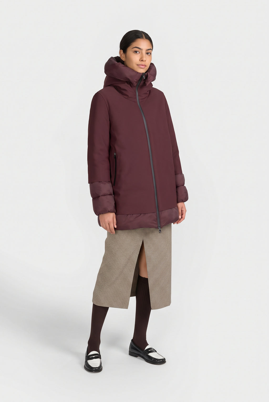 Canadian Piumino Donna Becancour Nylon Bordeaux