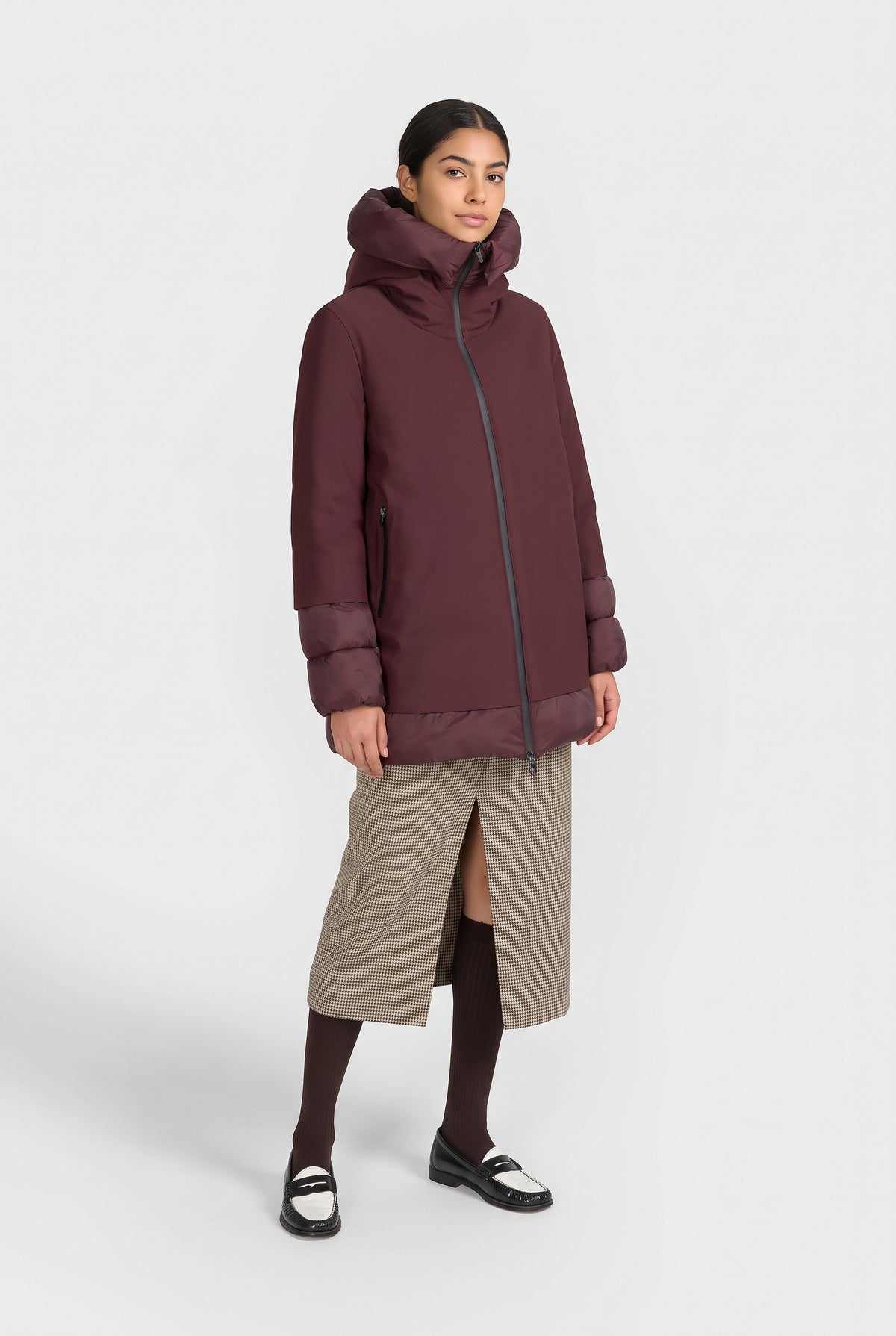 Canadian Piumino Donna Becancour Nylon Bordeaux