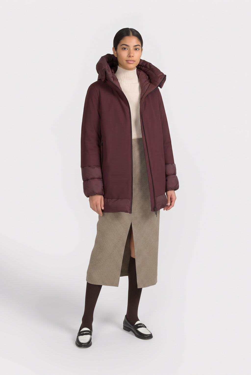 Canadian Piumino Donna Becancour Nylon Bordeaux