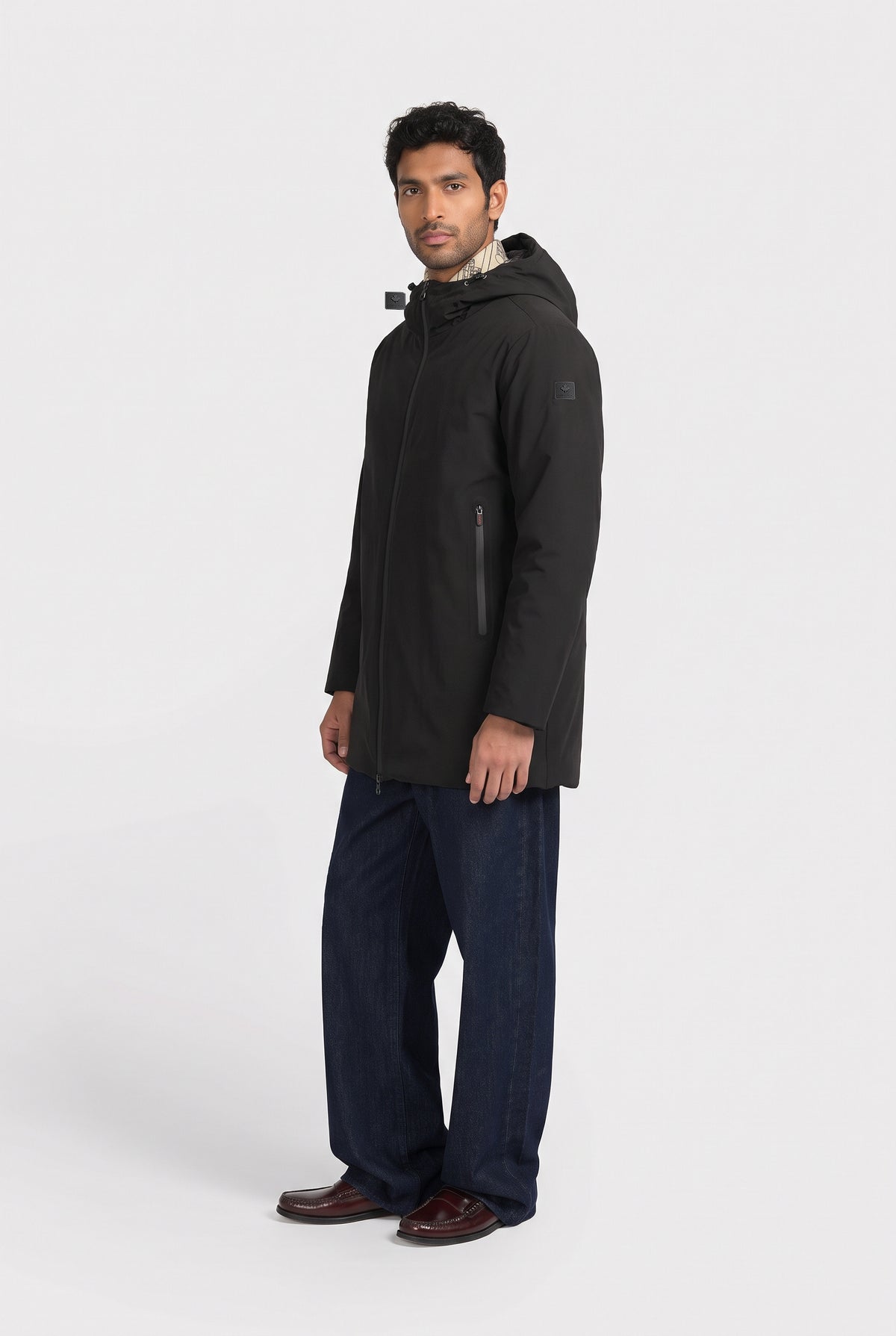Canadian Giubbino Lungo Uomo Nylon Nero