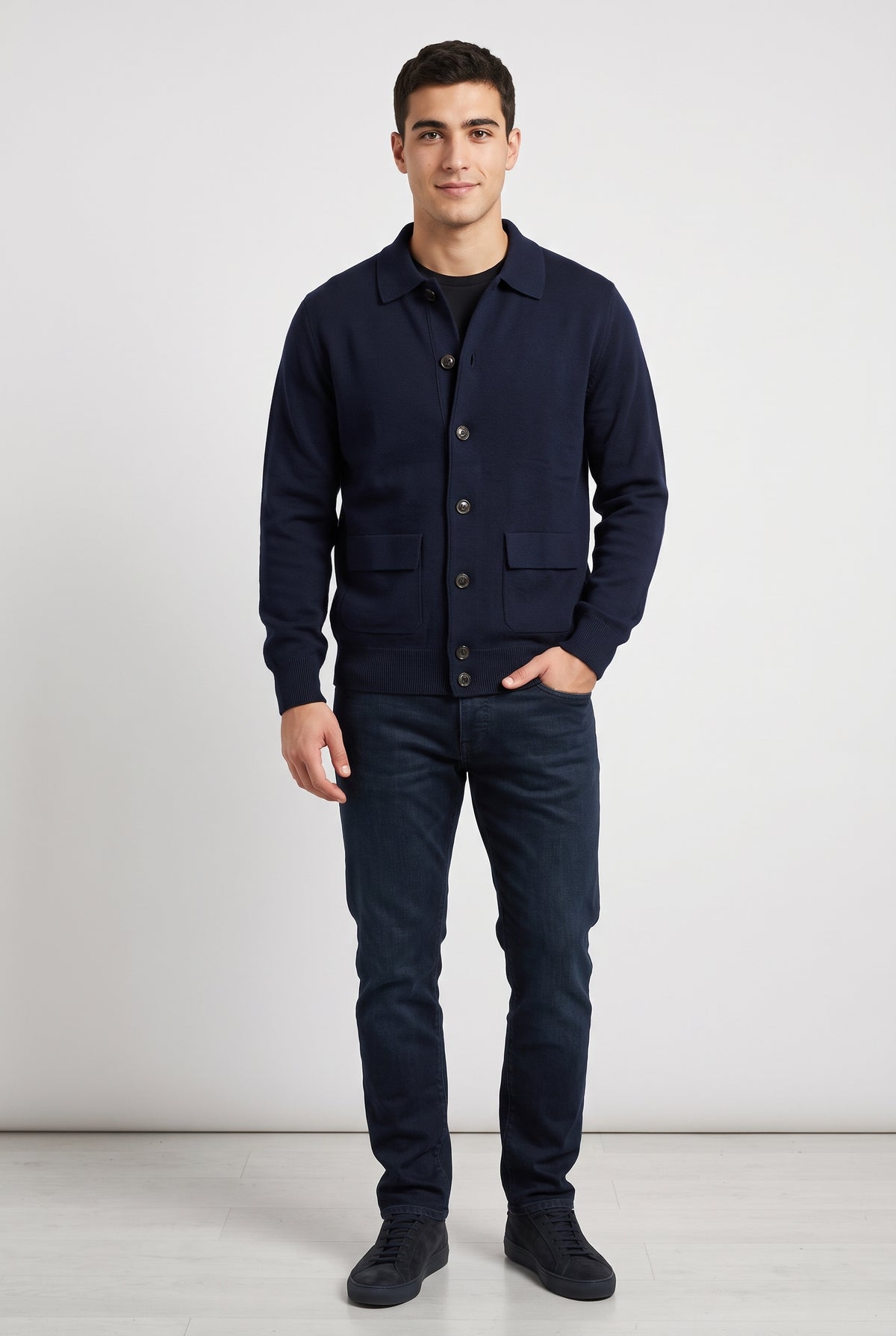 Filippo De Laurentiis Blusotto Uomo Blu Navy