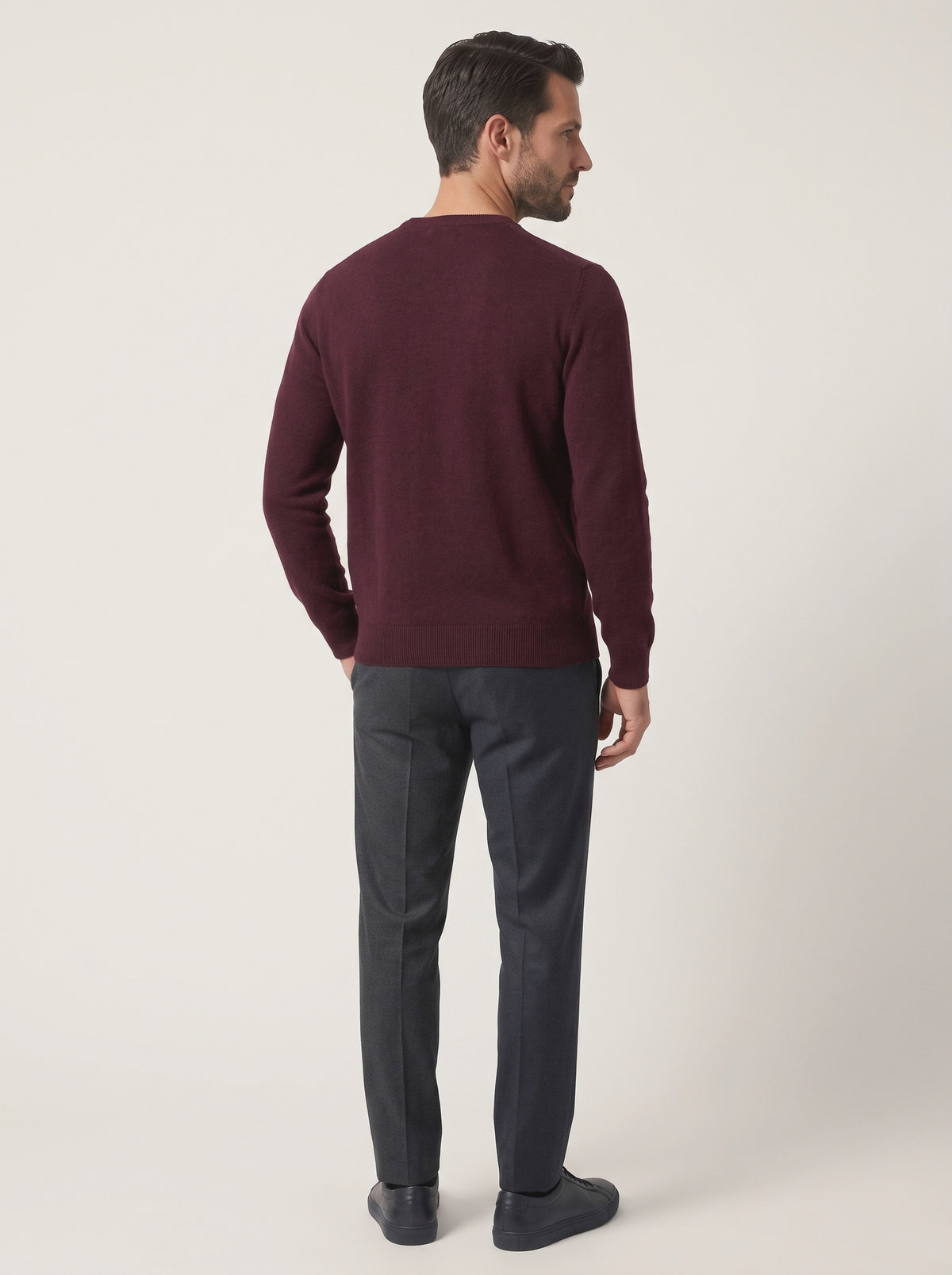 Filippo De Laurentiis Maglia Uomo Lana E Cashmere Bordeaux