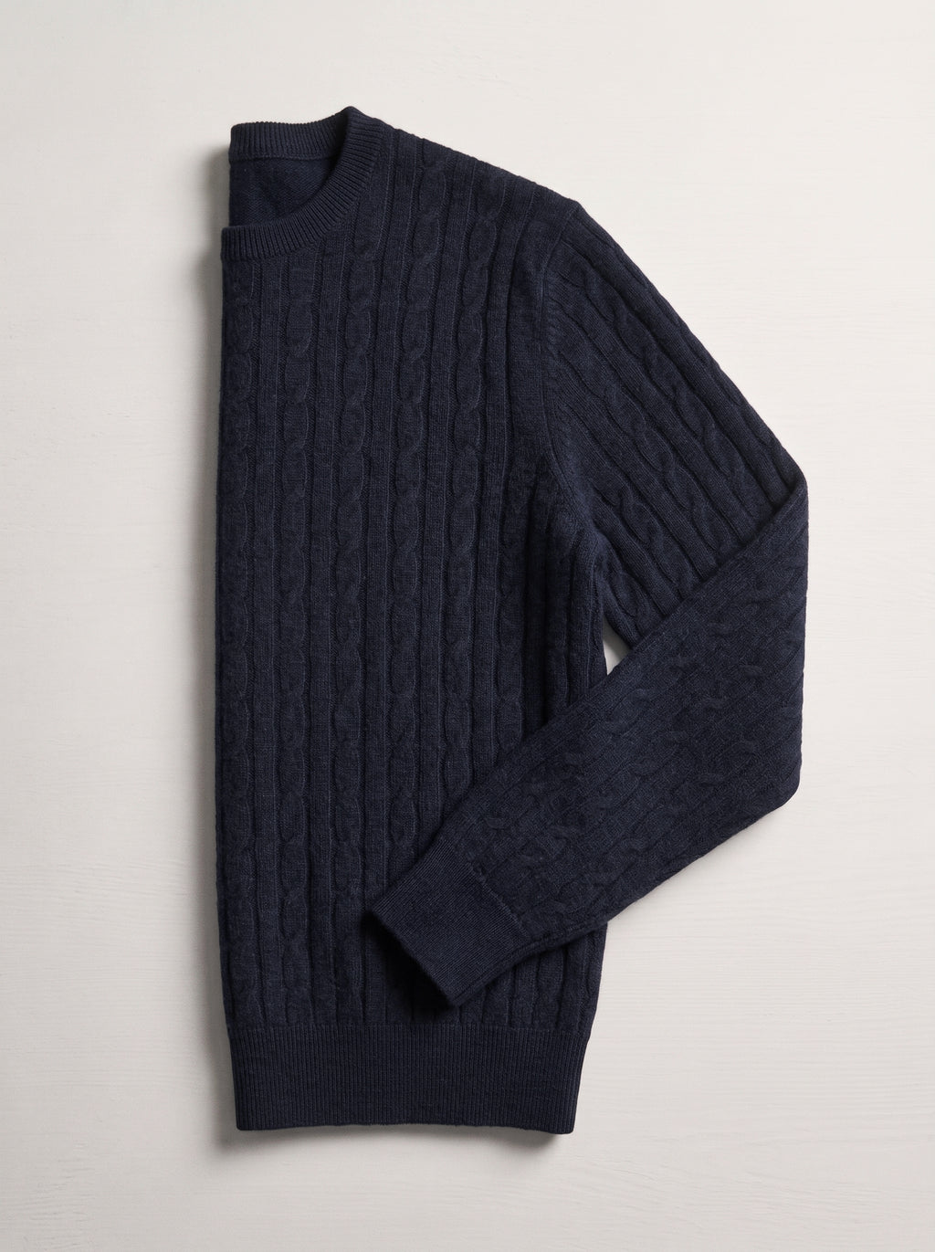 Filippo De Laurentiis Maglia Uomo Lana E Cashmere Trecce Blu Scuro