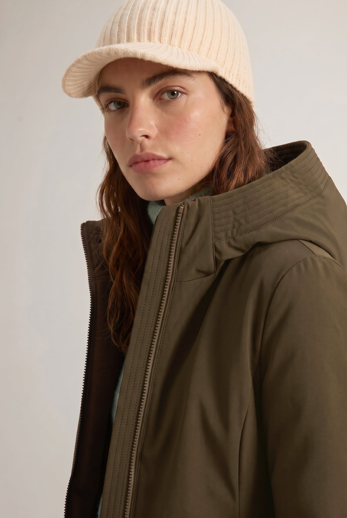 Woolrich Firth Short Parka Donna Softshell Fango
