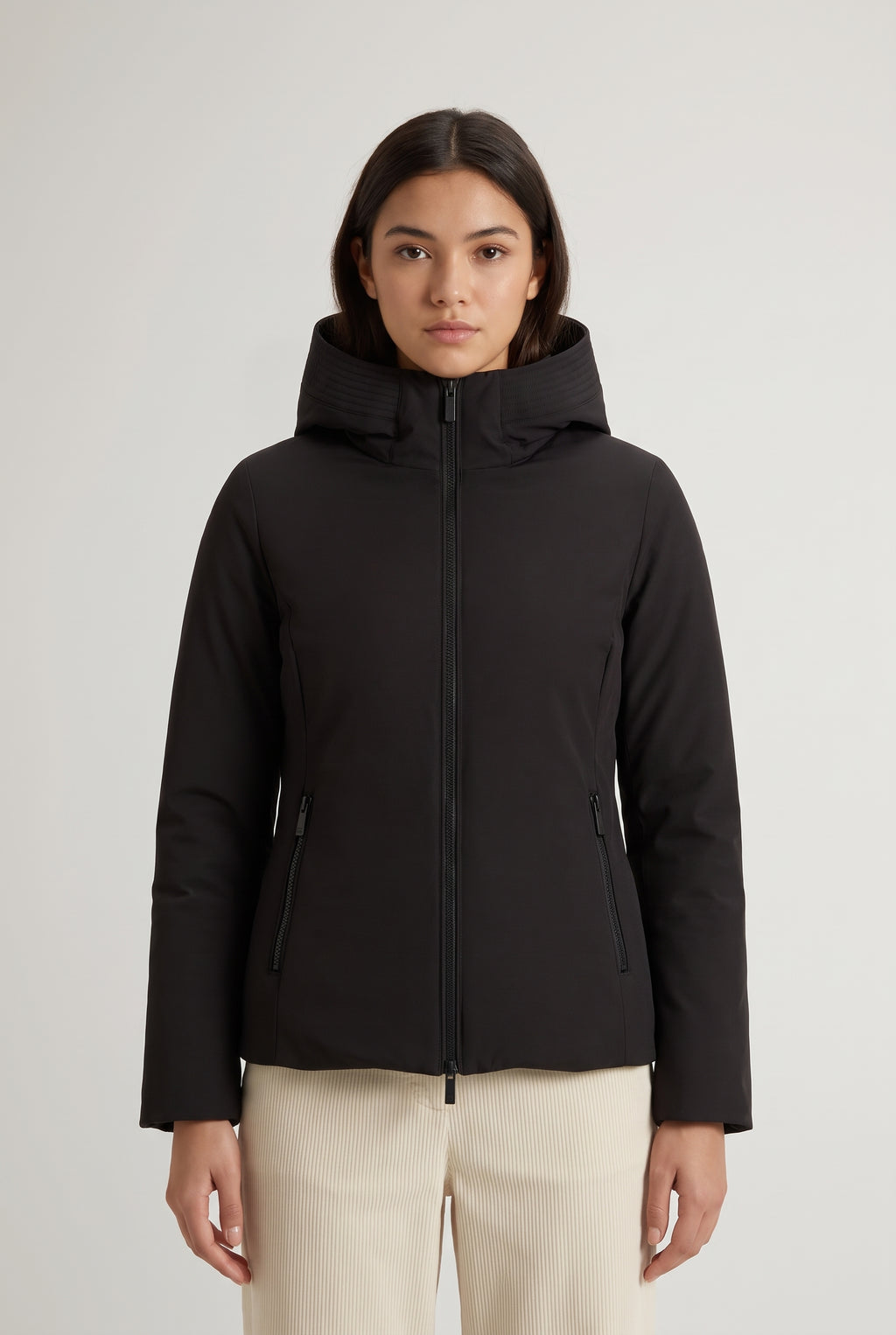 Woolrich Firth Short Parka Donna Softshell Nero