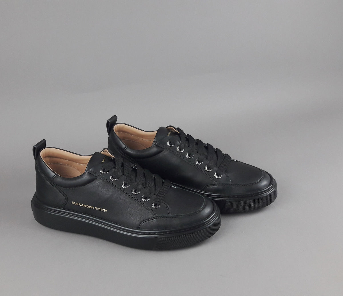 Alexander Smith Sneakers Uomo Bond Pelle Nero