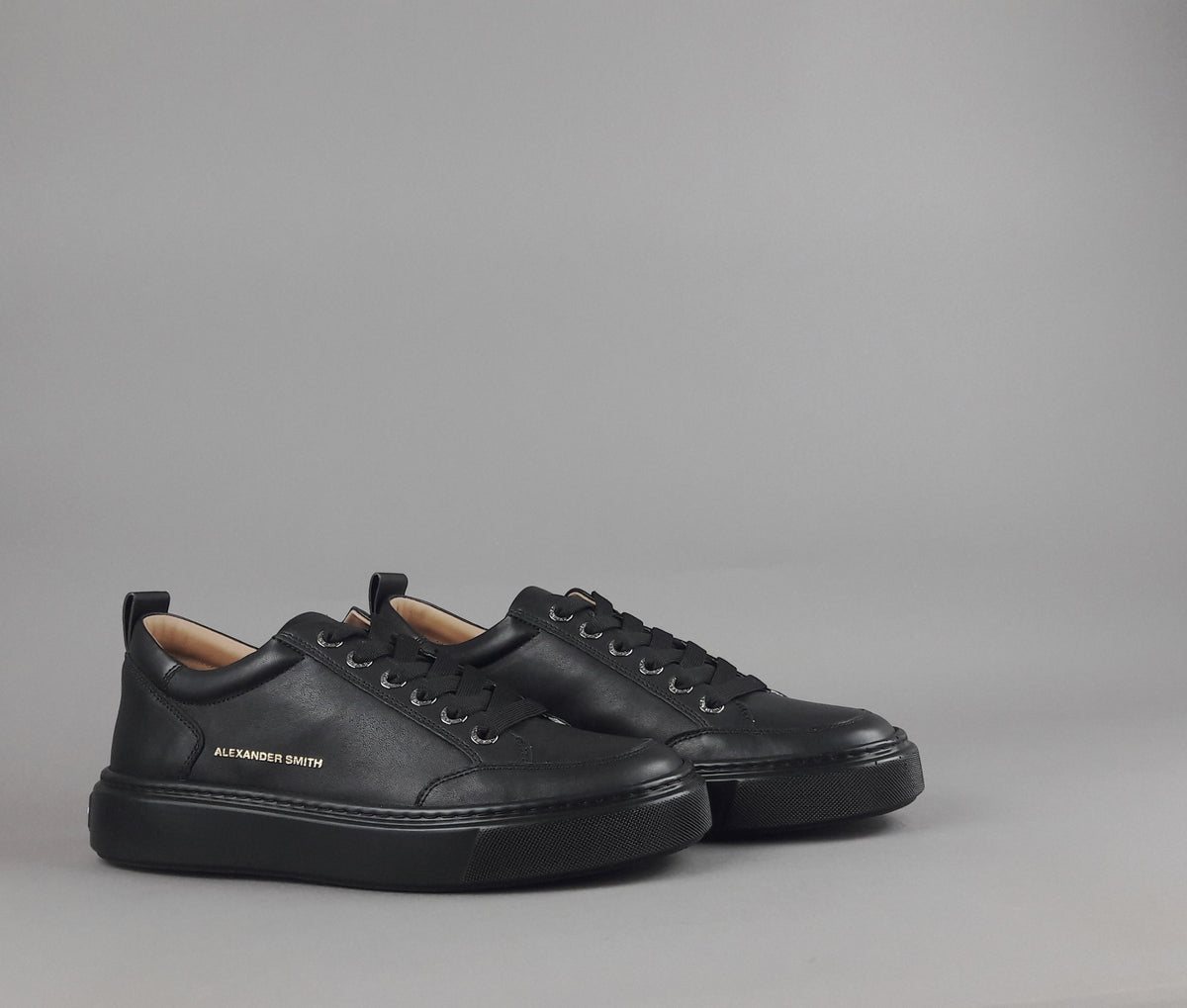 Alexander Smith Sneakers Uomo Bond Pelle Nero