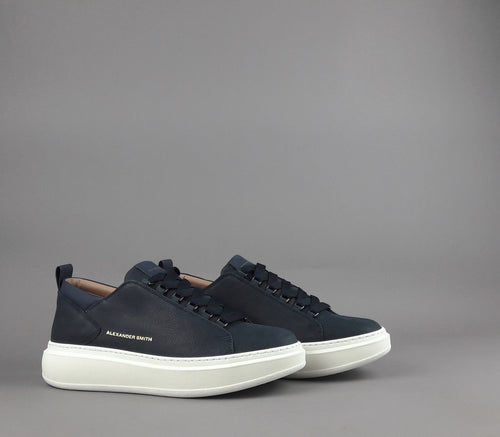 Alexander Smith Sneakers Uomo Wembley Nabuk Blu Scuro
