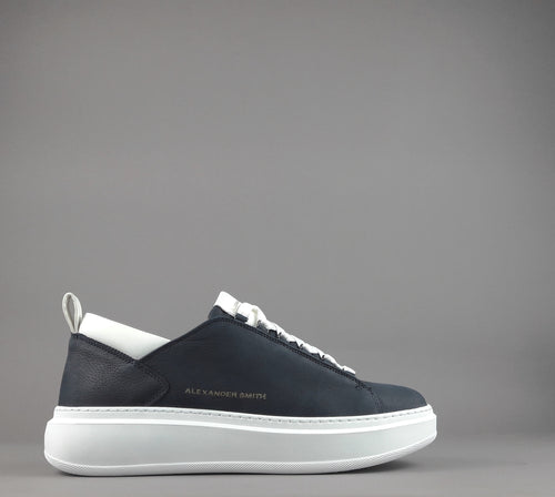 Alexander Smith Sneakers Uomo Wembley Nabuk Blu Scuro