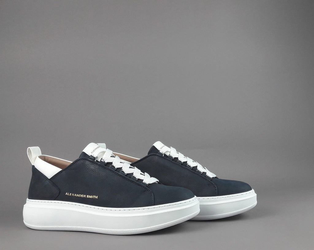 Alexander Smith Sneakers Uomo Wembley Nabuk Blu Scuro