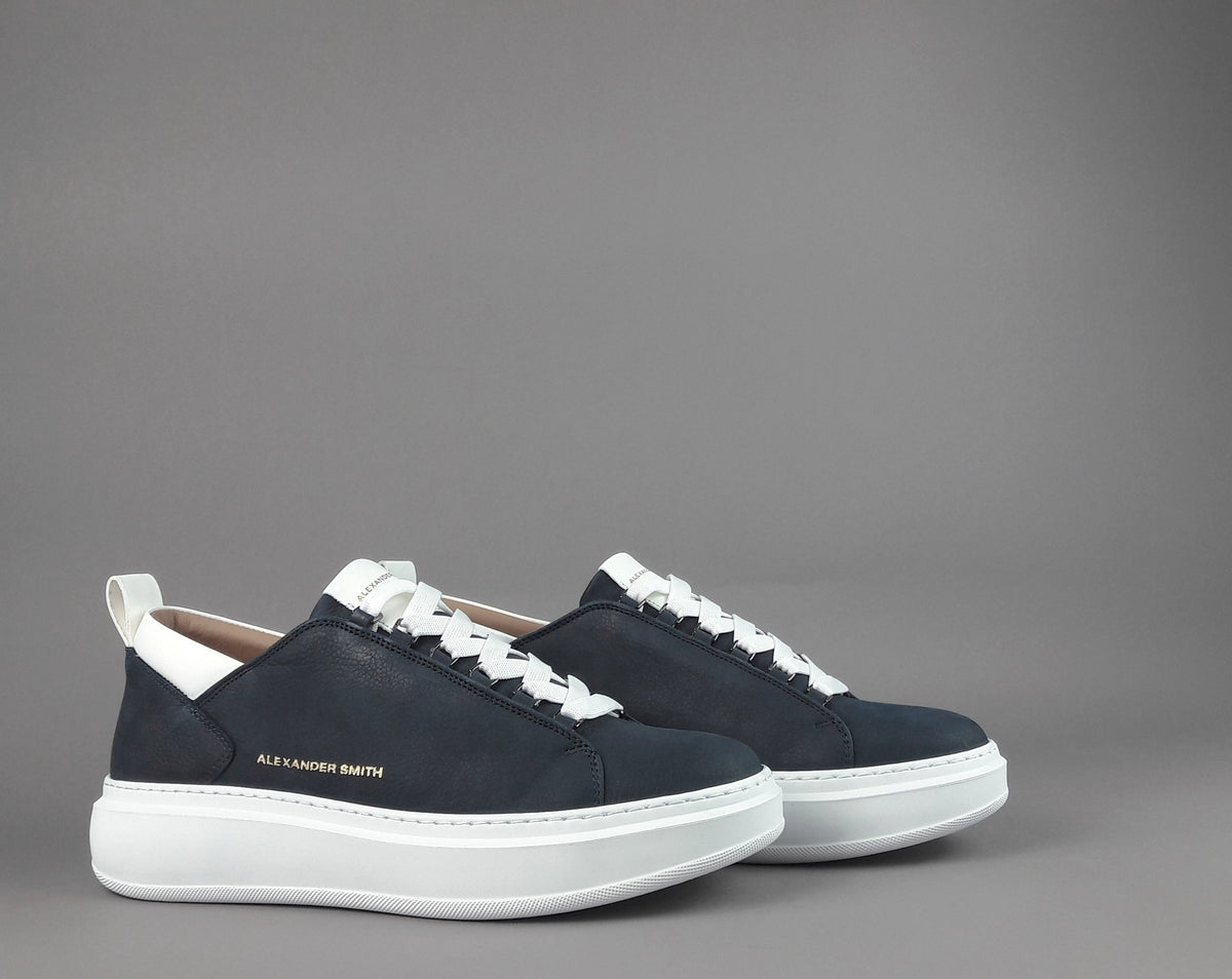 Alexander Smith Sneakers Uomo Wembley Nabuk Blu Scuro