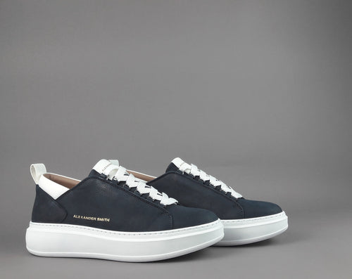 Alexander Smith Sneakers Uomo Wembley Nabuk Blu Scuro
