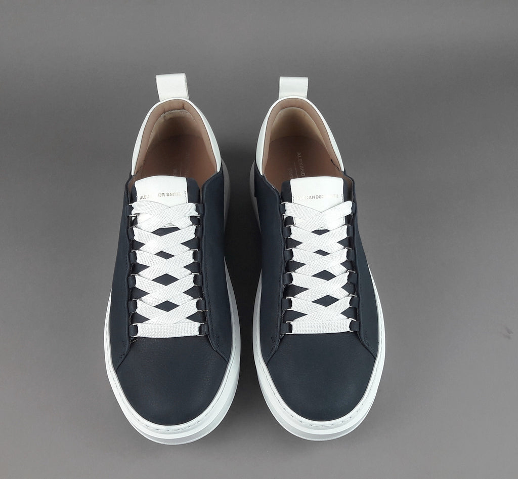 Alexander Smith Sneakers Uomo Wembley Nabuk Blu Scuro