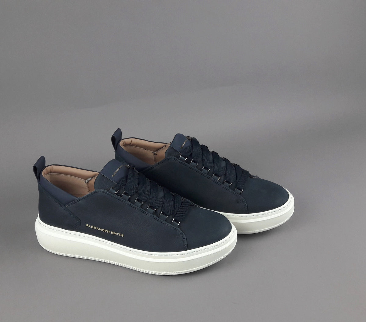 Alexander Smith Sneakers Uomo Wembley Nabuk Blu Scuro