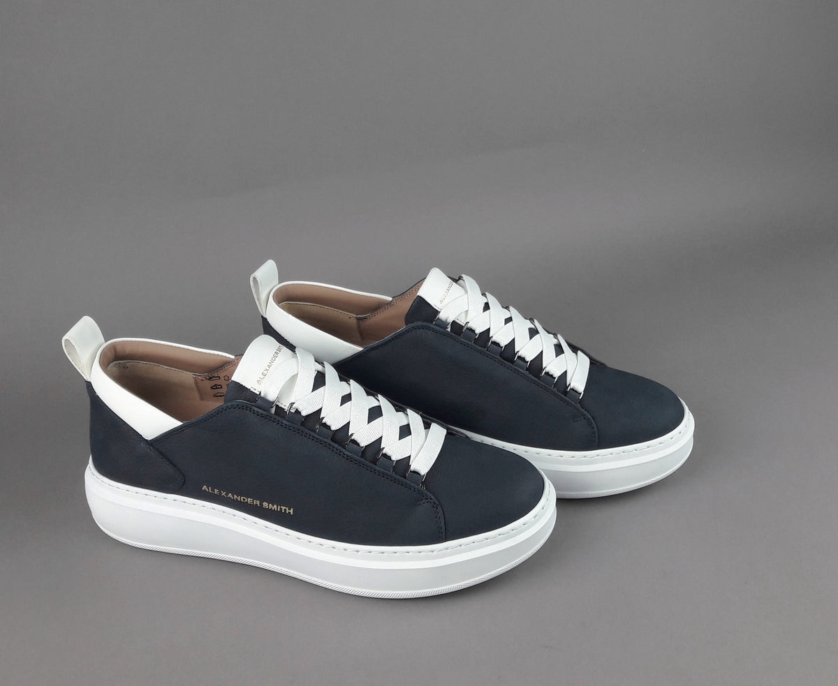 Alexander Smith Sneakers Uomo Wembley Nabuk Blu Scuro