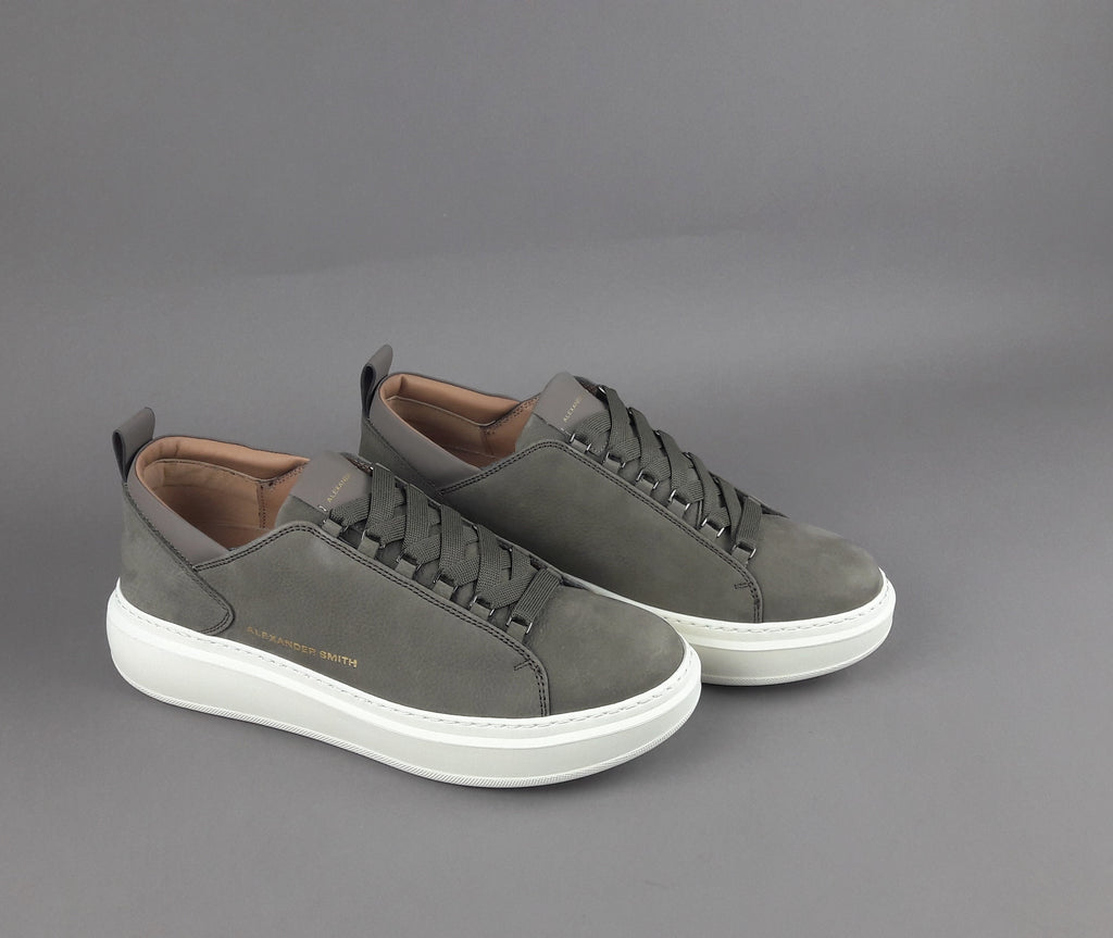 Alexander Smith Sneakers Uomo Wembley Nabuk Grigio