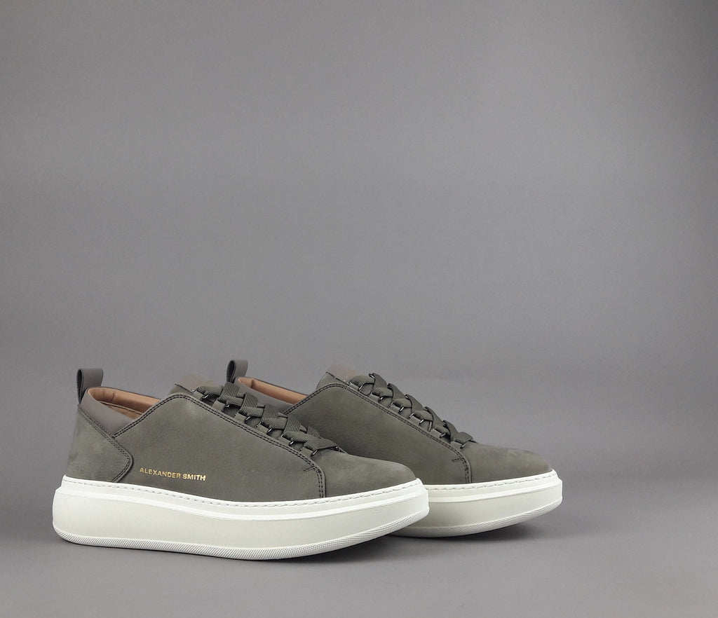Alexander Smith Sneakers Uomo Wembley Nabuk Grigio