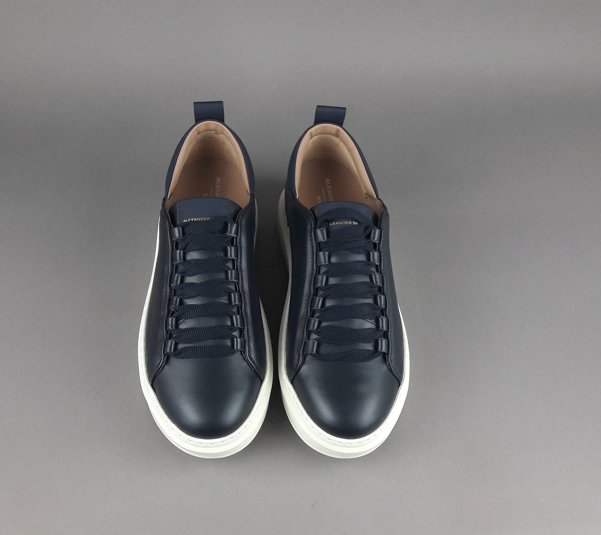 Alexander Smith Wembley Uomo Pelle Blu Scuro