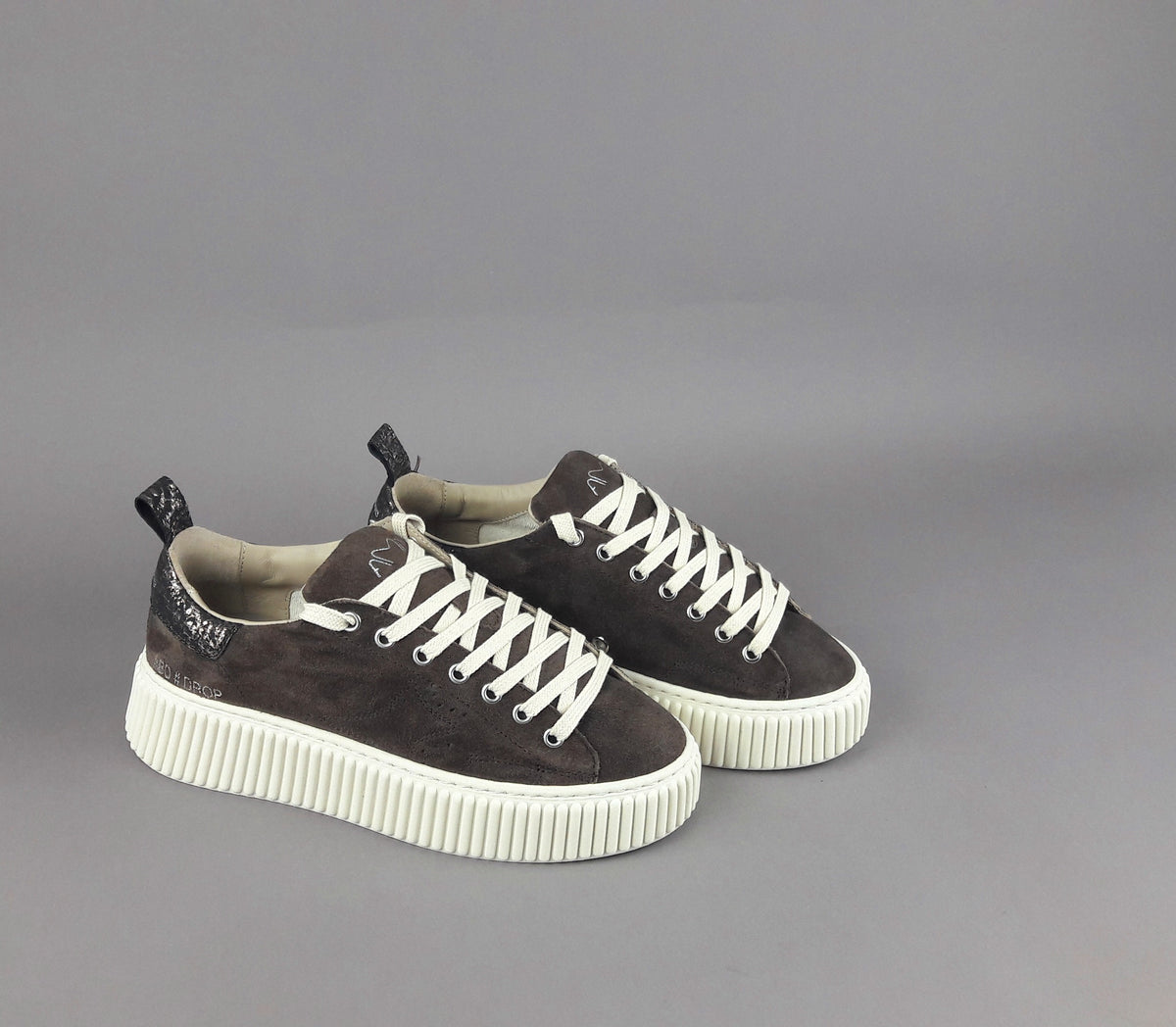 Ama Brand Ndrop Donna Camoscio Marrone Scuro