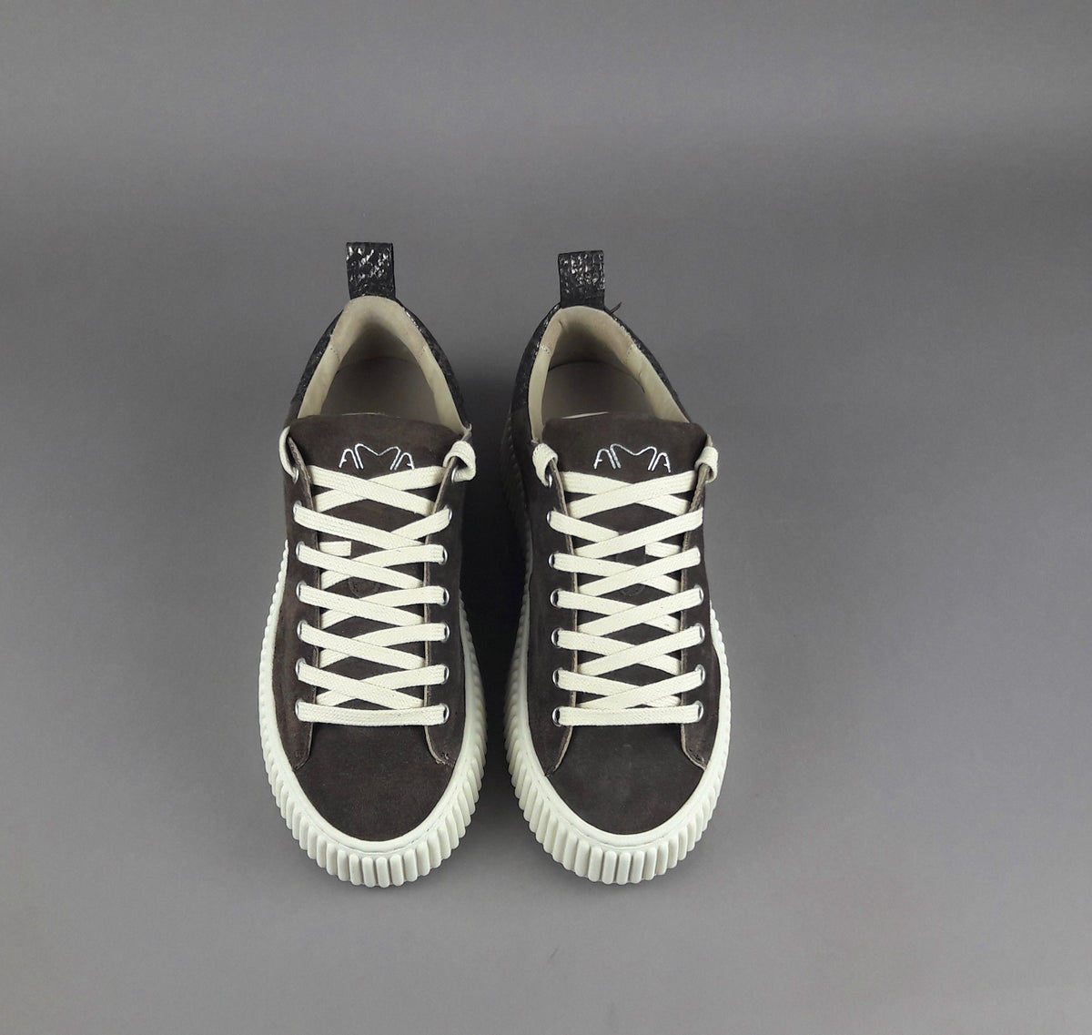 Ama Brand Ndrop Donna Camoscio Marrone Scuro