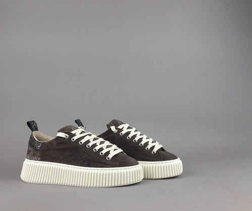 Ama Brand Ndrop Donna Camoscio Marrone Scuro