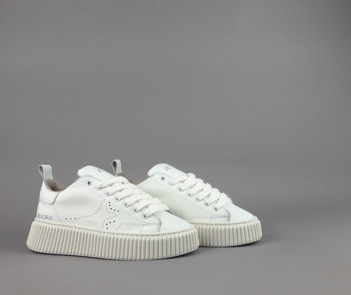 Ama Brand Ndrop Donna Pelle Bianco Opaco