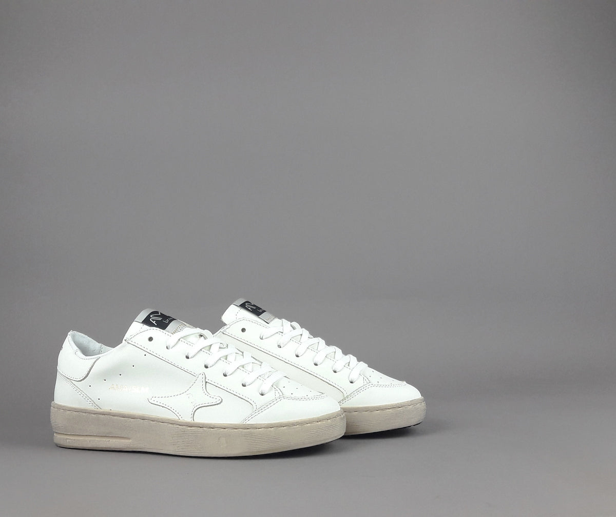 Ama Brand Slam Donna Pelle Bianco