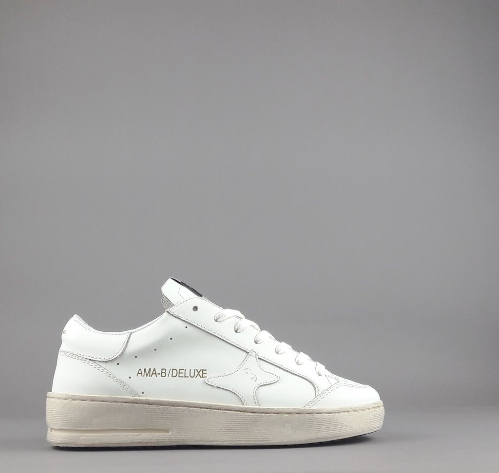 Ama Brand Slam Donna Pelle Bianco