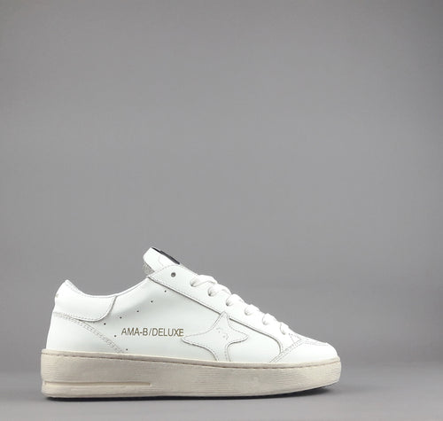 Ama Brand Slam Donna Pelle Bianco