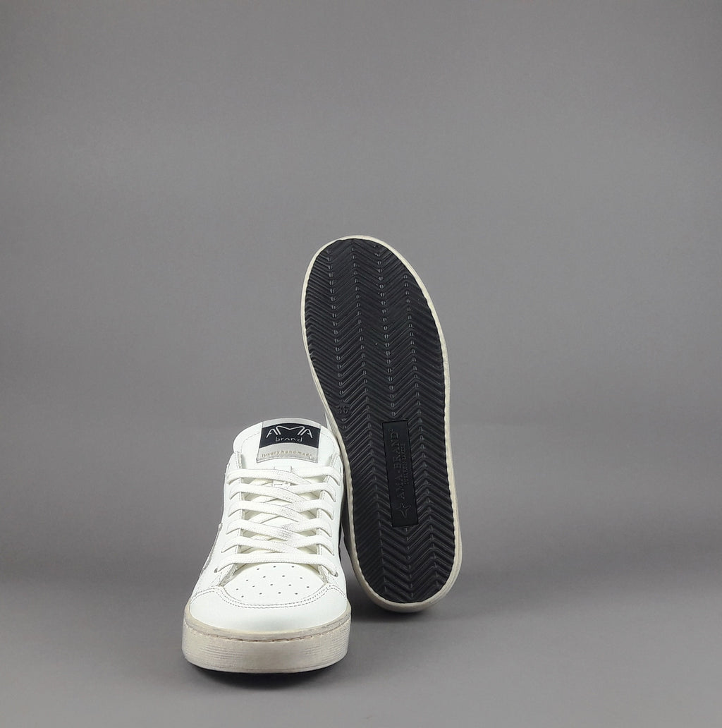Ama Brand Slam Donna Pelle Bianco