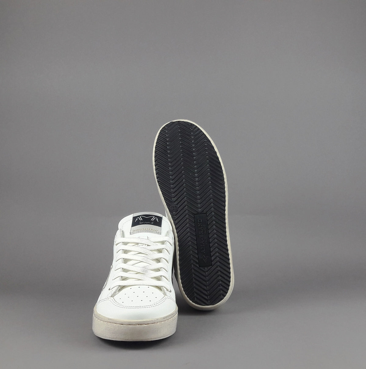 Ama Brand Slam Donna Pelle Bianco