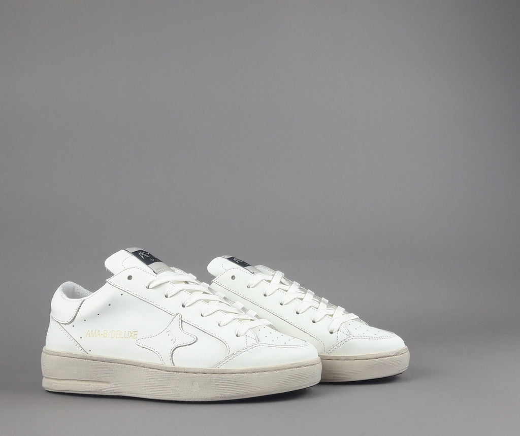Ama Brand Slam Donna Pelle Bianco