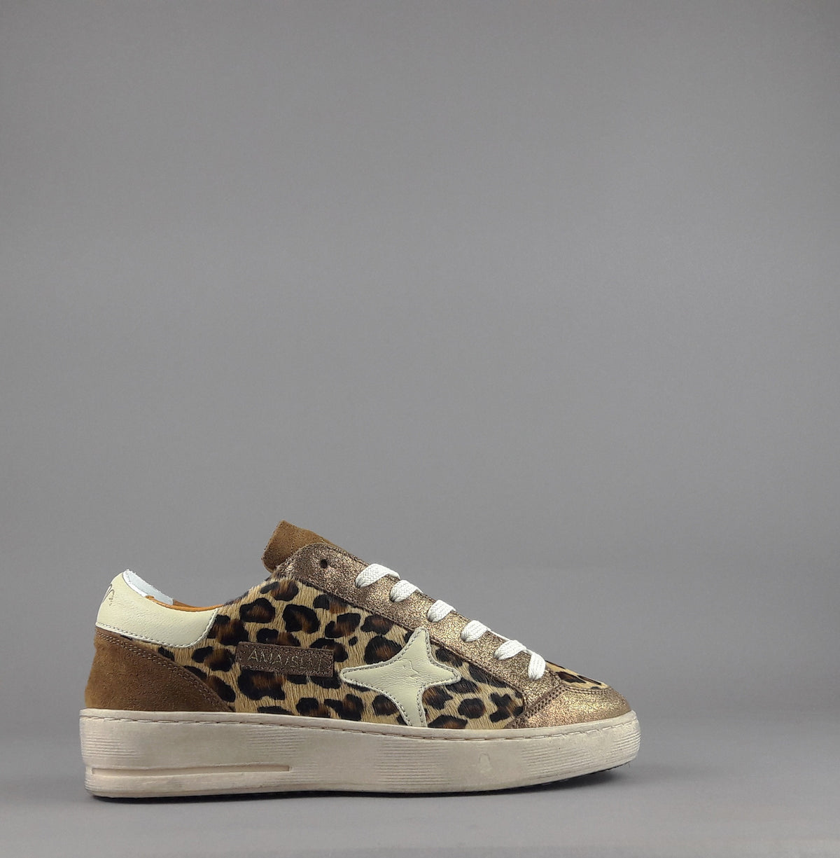 Ama Brand Slam Donna Pelle E Camoscio E Animalier