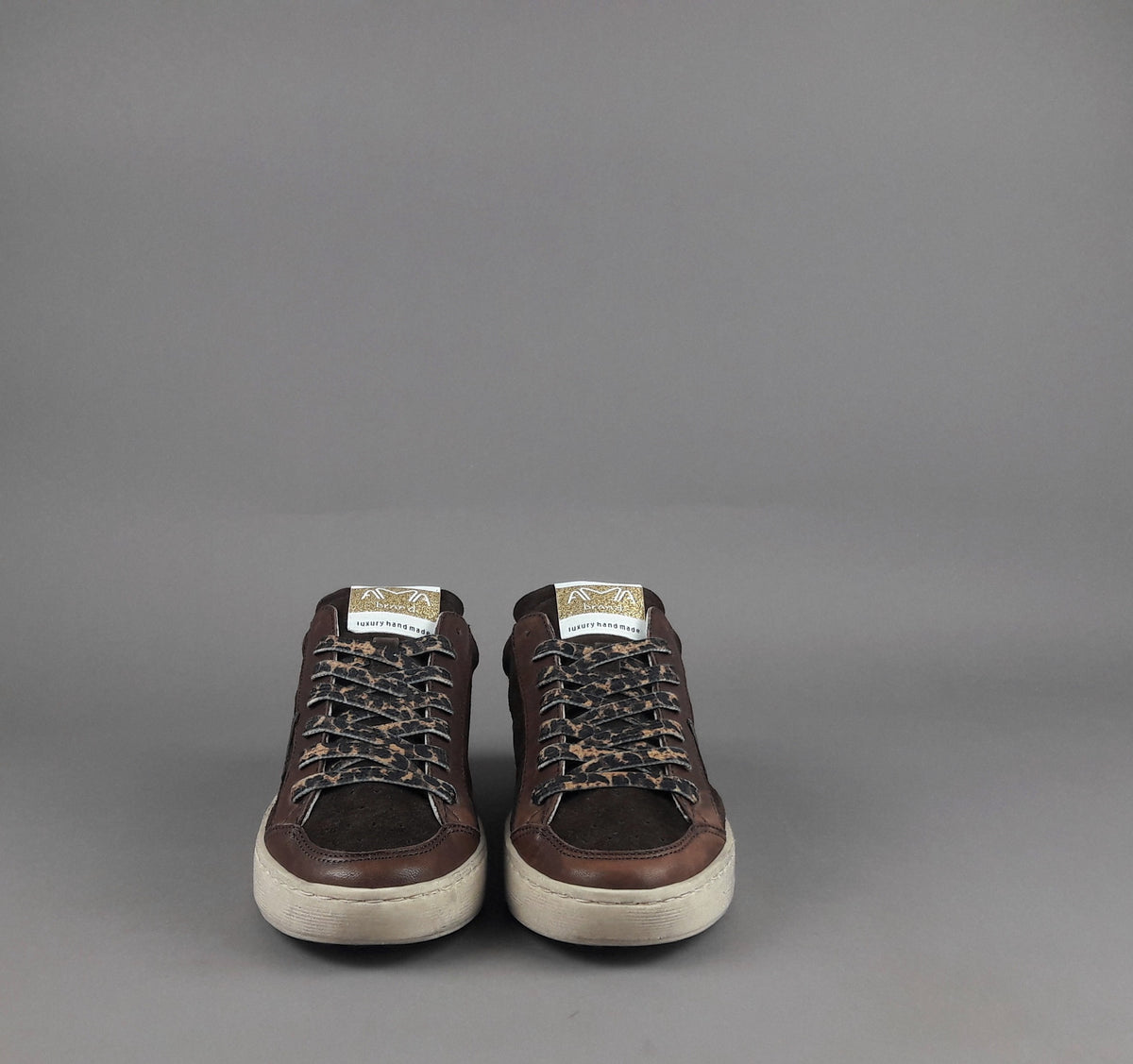 Ama Brand Slam Donna Pelle E Camoscio Marrone Scuro