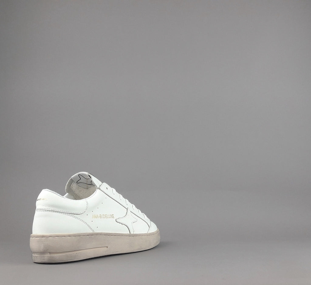 Ama Brand Slam Uomo Pelle Bianco