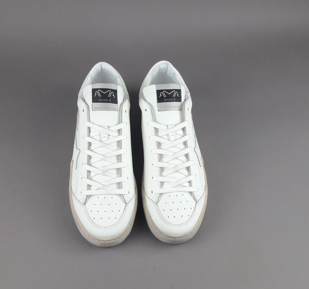 Ama Brand Slam Uomo Pelle Bianco