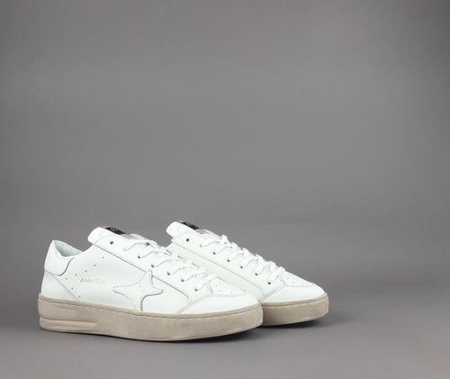 Ama Brand Slam Uomo Pelle Bianco
