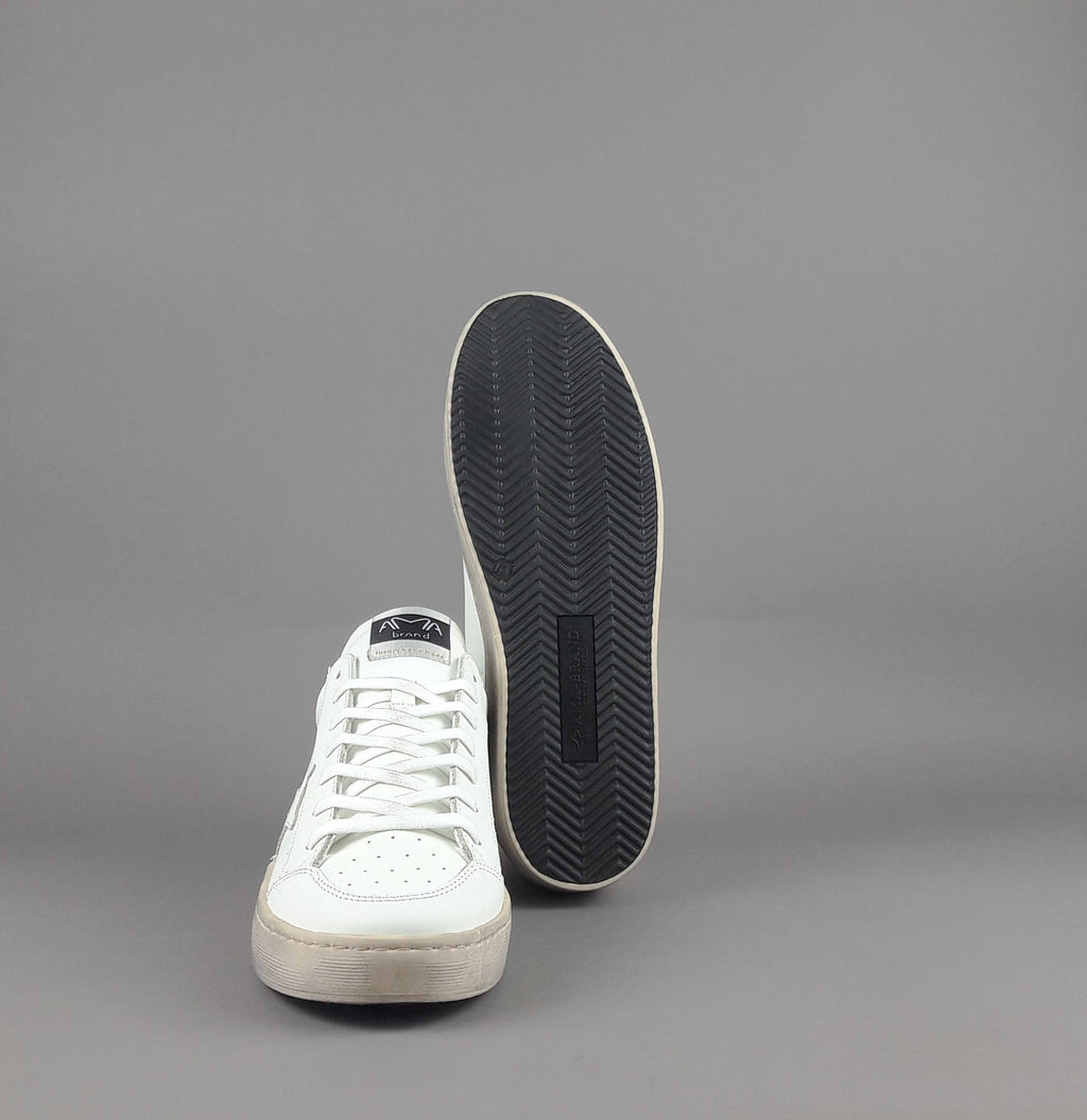 Ama Brand Slam Uomo Pelle Bianco