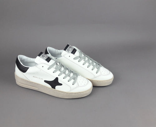 Ama Brand Slam Uomo Pelle Bianco