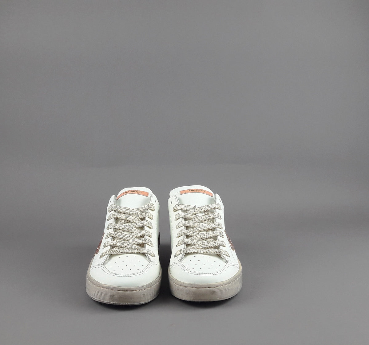 Ama Brand Sneakers Donna Slam Pelle Bianco