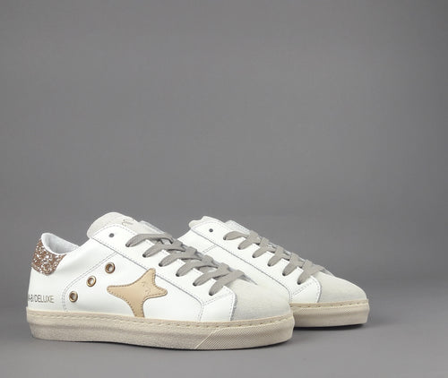 Ama Brand Sneakers Donna Snk Pelle Bianco